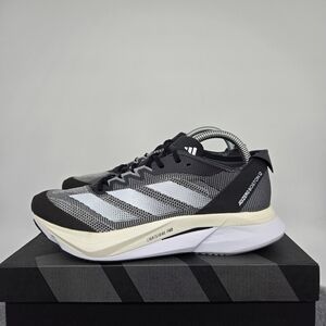New adidas Adizero Boston 12 Core Black Cloud White Women's Running Shoes Size 9